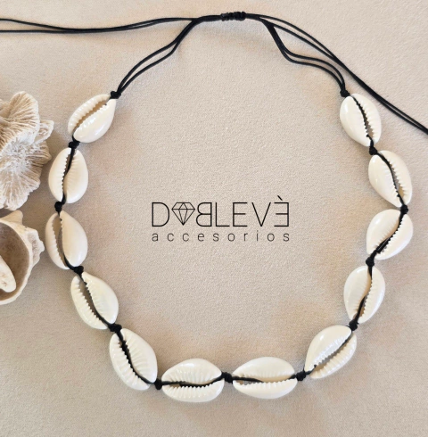 Gargantilla BUZIOS negra - comprar online