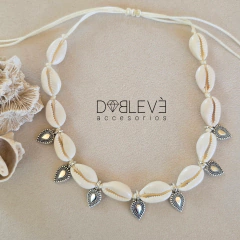 Gargantilla BUZIOS y hojitas - comprar online