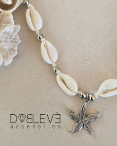 Gargantilla BUZIOS y estrella de mar - plateada en internet