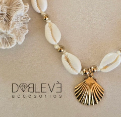 Gargantilla BUZIOS y ostra - dorada en internet