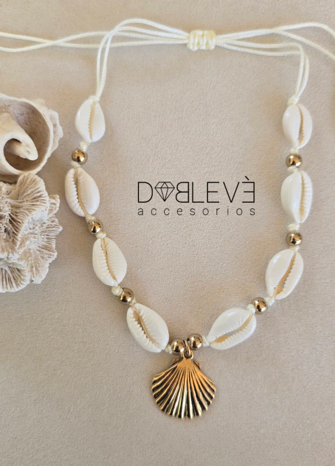 Gargantilla BUZIOS y ostra - dorada - comprar online