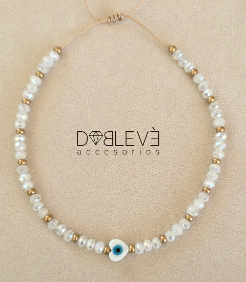 Gargantilla corazón con ojo protector - comprar online