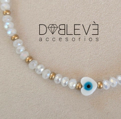 Gargantilla corazón con ojo protector en internet