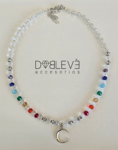 Gargantilla luna 7 chakras - comprar online