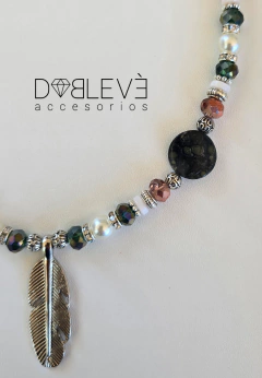 Gargantilla cristales y piedras naturales en internet