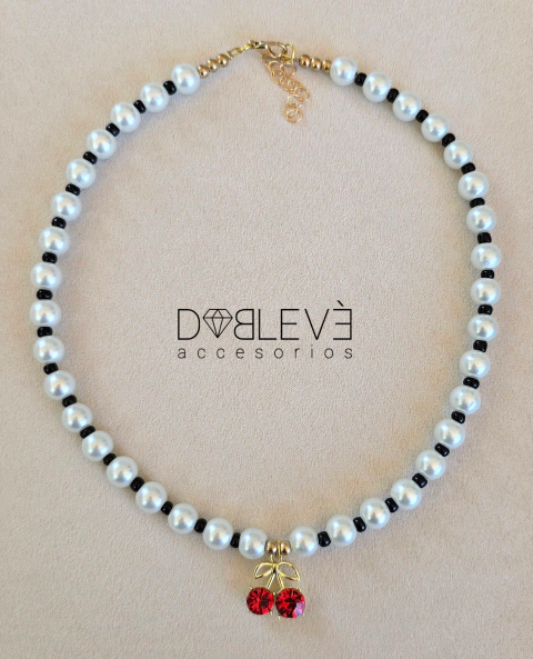 Gargantilla PERLAS cerezas - comprar online