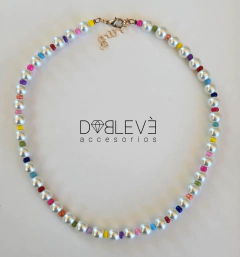 Gargantilla PERLAS multicolor - comprar online