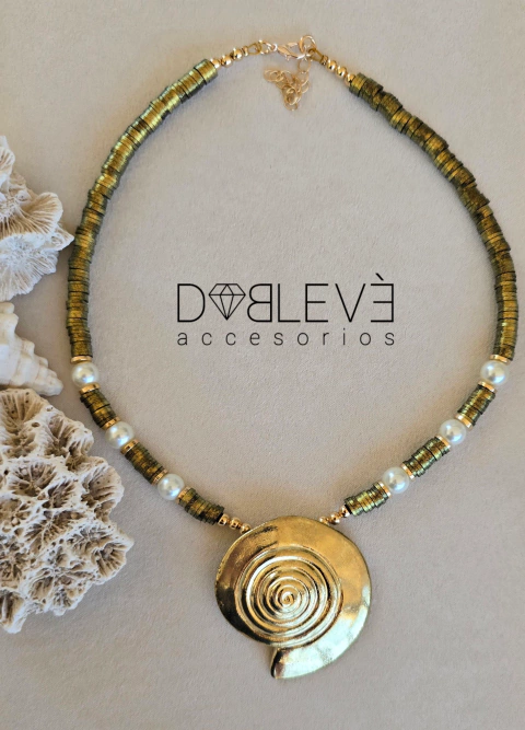 Collar Maxi Caracol dorado - comprar online