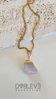 Collar CUARZO ROSA - Amor - comprar online