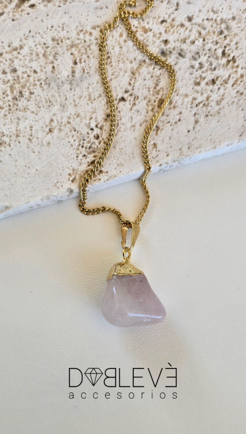 Collar CUARZO ROSA - Amor - comprar online