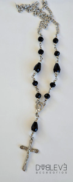 Collar DENARIO Cristales negro en internet