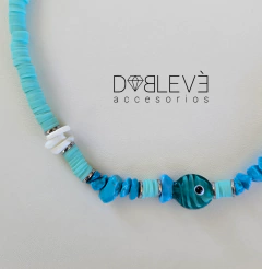Gargantilla pez de murano - Doblevé Accesorios