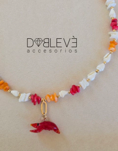 Gargantilla langosta de murano - Doblevé Accesorios