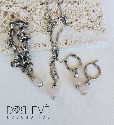 Conjunto CUARZO ROSA - Amor - comprar online