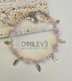 Tobillera energética CUARZO ROSA - Amor - comprar online