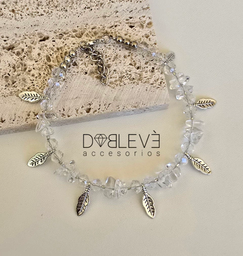 Tobillera energética CUARZO CRISTAL - Sanación y protección - comprar online