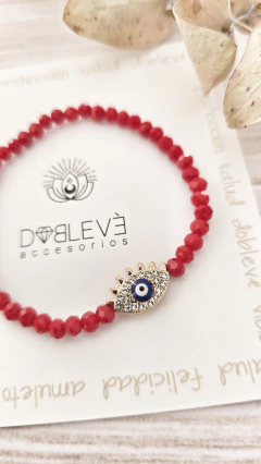 Pulsera amuleto OJO protector con strass en internet