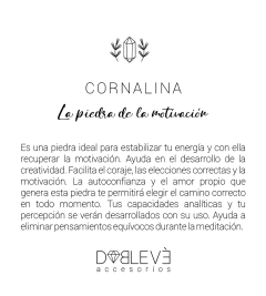 Gargantilla energética CORNALINA - Motivación - tienda online