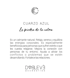 Gargantilla energética CUARZO AZUL - Calma y comunicación - tienda online