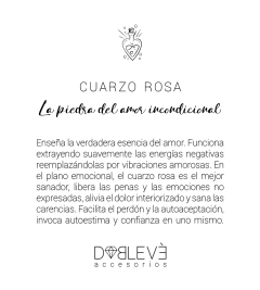 Aros CUARZO ROSA - Amor en internet