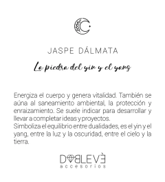 Gargantilla energética JASPE DÁLMATA - Equilibrio - Doblevé Accesorios