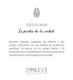 Pulsera energética OBSIDIANA - Protección y crecimiento personal en internet