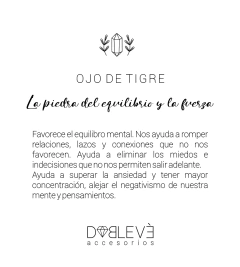 Conjunto energético OJO DE TIGRE - Poder personal y buena suerte - tienda online