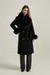Sobretudo Maxi Pele Preto - comprar online
