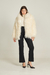 Casaco Maxi em Lã da Mongólia Off White - Alba