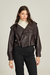 Jaqueta Oversized em Couro Café - Pronta Entrega - comprar online