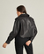 Jaqueta Oversized em Couro Preta - loja online