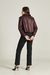 Jaqueta Oversized em Couro Vinho - loja online