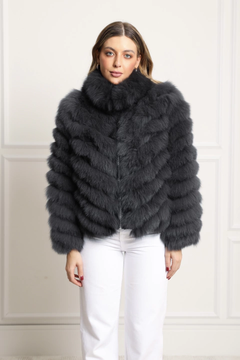 Casaco Reversível Chumbo