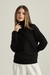 Blusa Cashmere Gola Alta Preta
