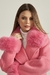 Sobretudo Pele Pink - Pronta Entrega - Alba