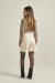 Bermuda em Couro Off White na internet