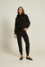 Conjunto de Moletom com Pele Preto