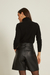 Blusa Cashmere Gola Alta Preta