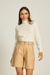 Blusa Cashmere Gola Alta Off White - comprar online
