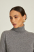 Blusa Cashmere Gola Alta Cinza na internet