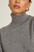 Blusa Cashmere Gola Alta Cinza - Alba