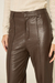 Calça Wide Leg em Couro Café - Pronta Entrega na internet