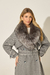 Trench Coat em Lã com Maxi Pele - comprar online