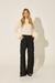 Blusa Cashmere com Punhos em Pele Branco - Pronta Entrega - loja online