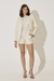 Short em Couro Off White - Alba