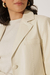 Imagem do Blazer Reto em Couro Creme - Pronta Entrega