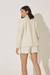 Short em Couro Off White
