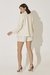 Short em Couro Off White - comprar online