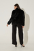 Casaco de Pelo Curto Preto - comprar online