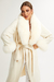 Sobretudo Maxi Pele Off White - loja online
